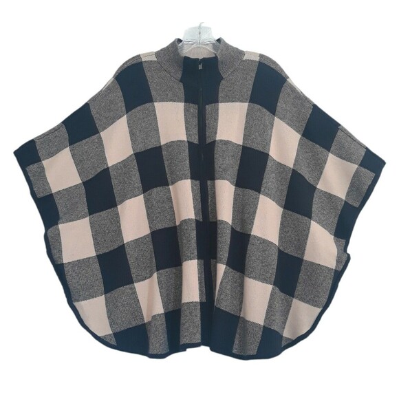 Jones New York Signature Poncho Cape Women’s Medium Blue Carmel - Picture 1 of 10